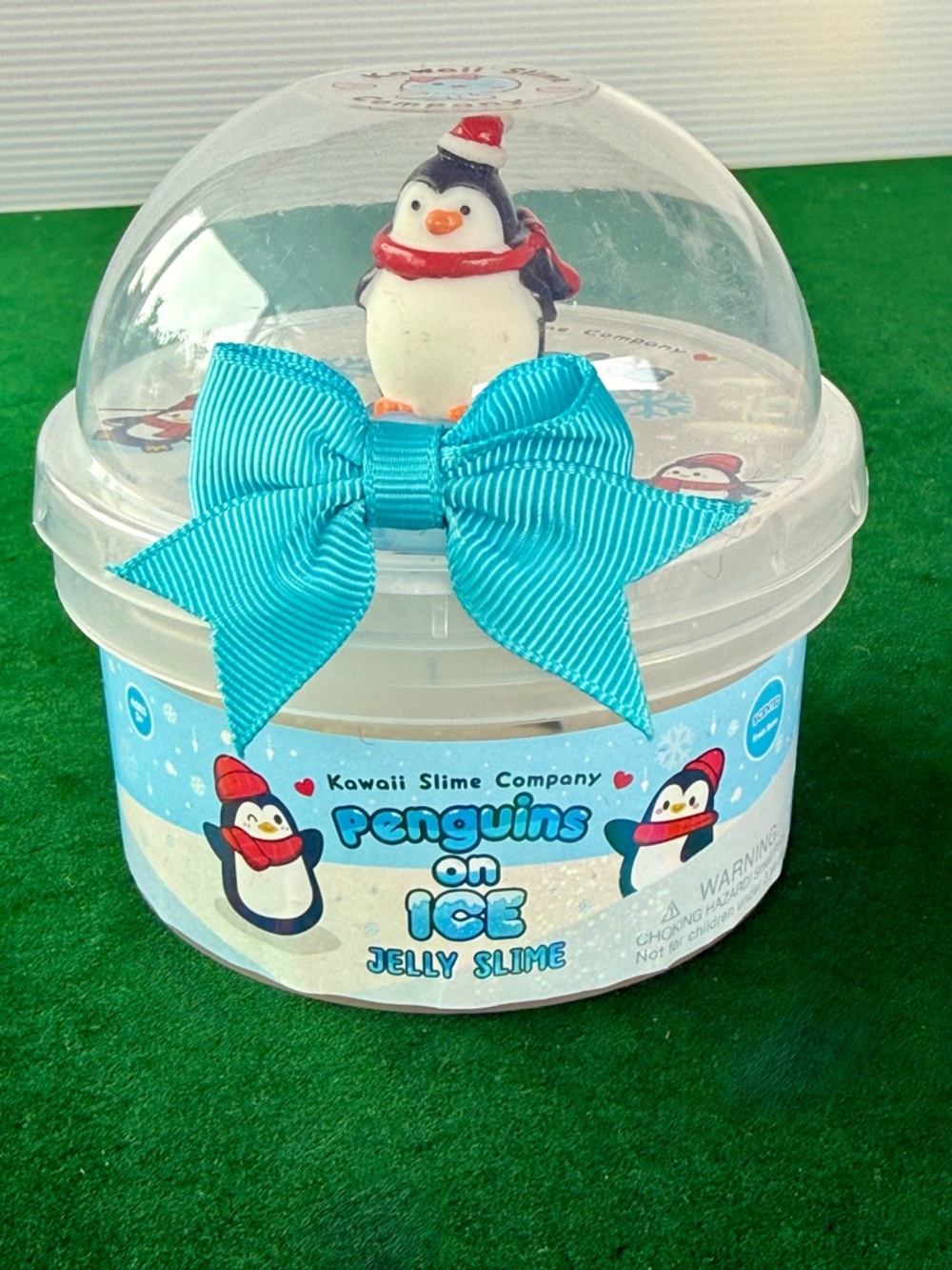 Kawaii Slime Company Penguins on Ice * Clear Slime * Penguin Charm * Sealed